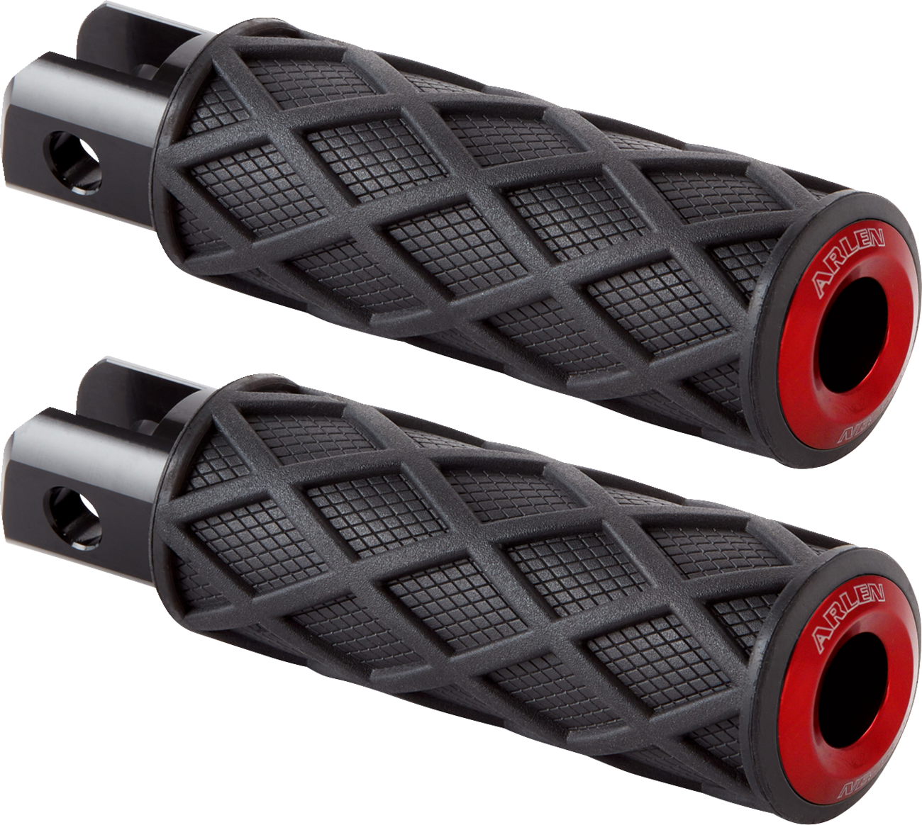 Diamond Foot Pegs - Driver - Red