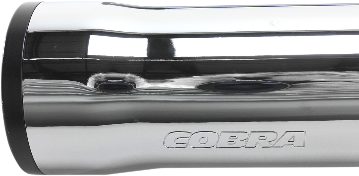 Slip-On Mufflers With Race Pro Tips - 3" - Chrome - '00-'06 FXST/B/C/S, FLST/C