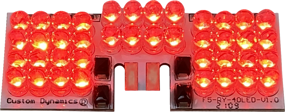 LED Fender Tip Boards - Red Dual-Intensity