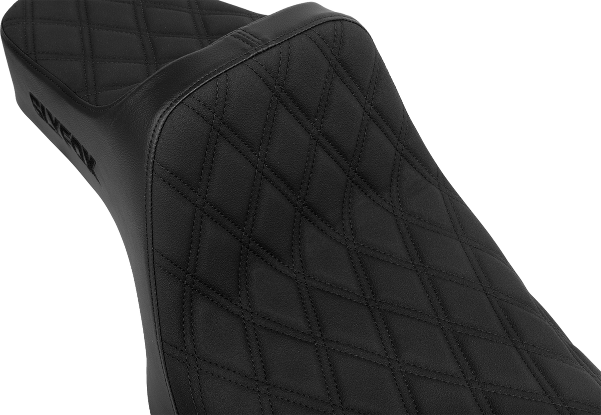 High Noon Seat - Double Diamond - Black Logo - Black Stitch - XL '04-'22