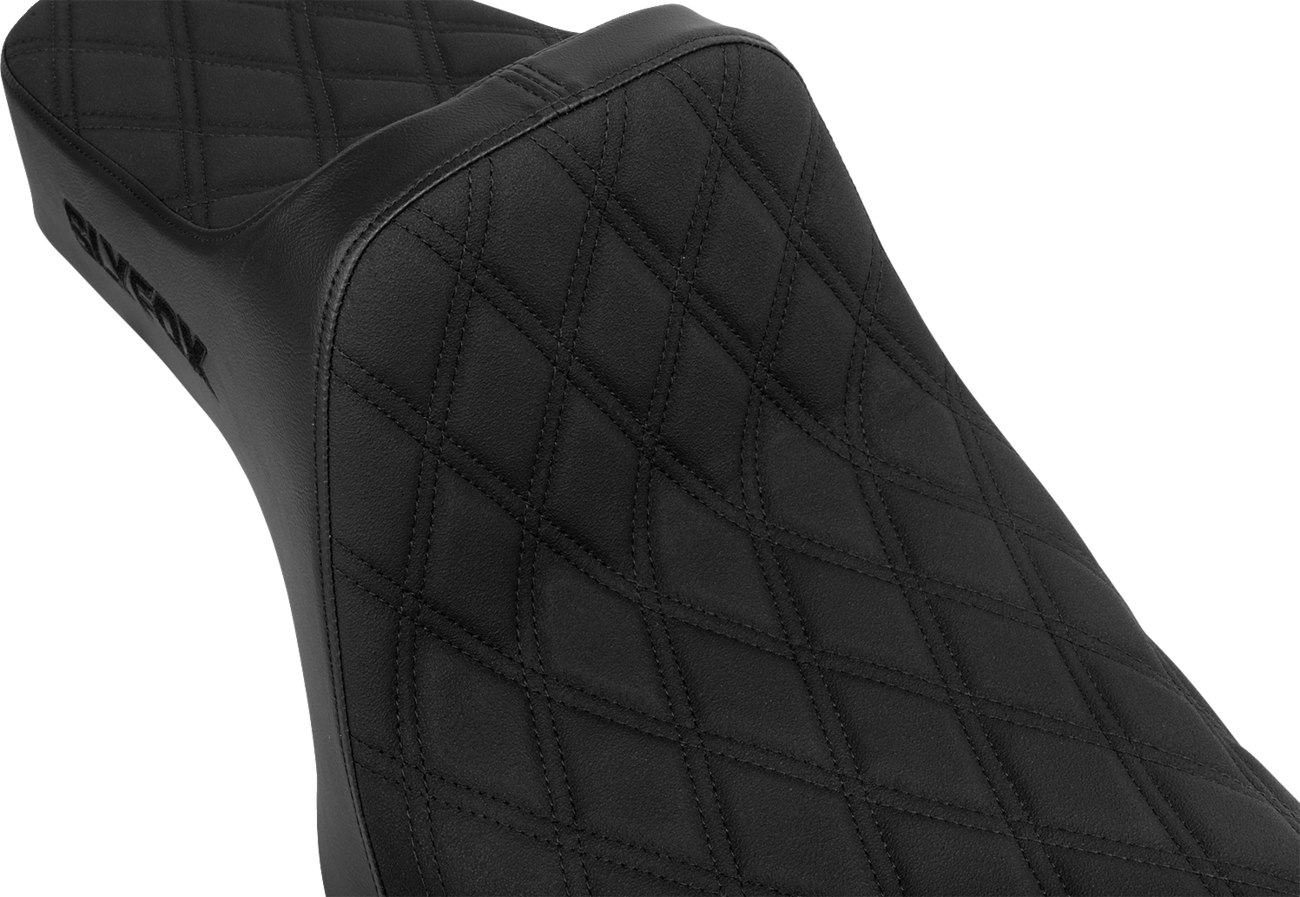 High Noon Seat - Double Diamond - Black Logo - Black Stitch - XL '04-'22