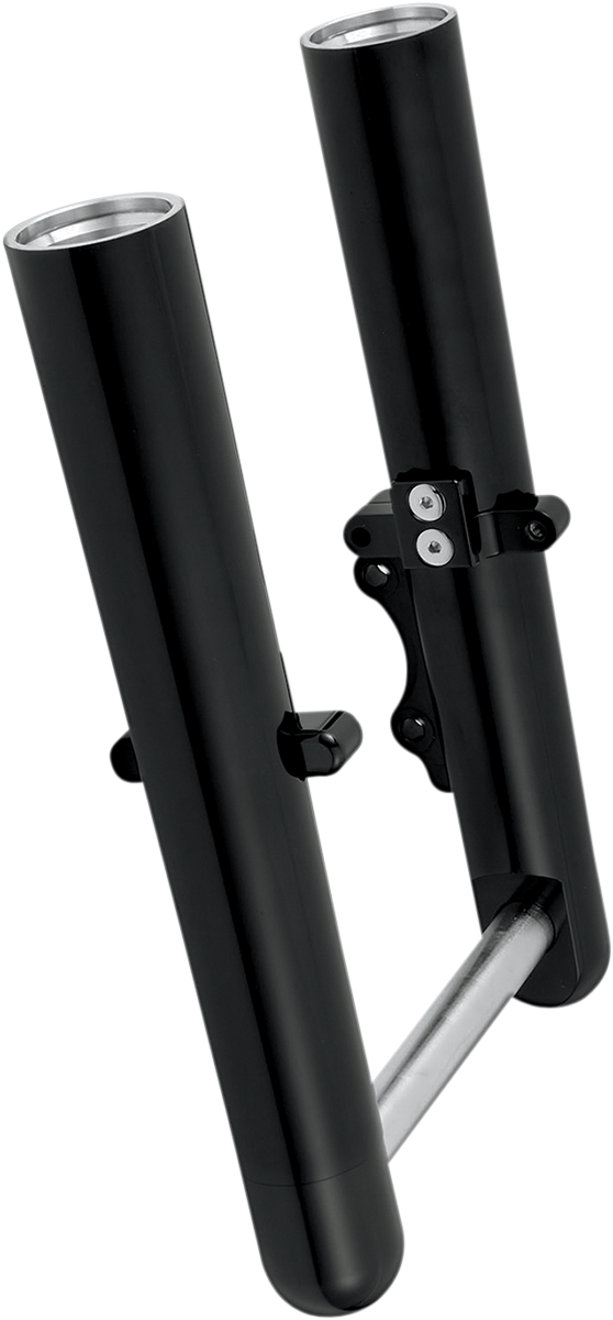 Fork Legs - Black Anodized - Smooth - Dual Disc - '08-'13 FLT