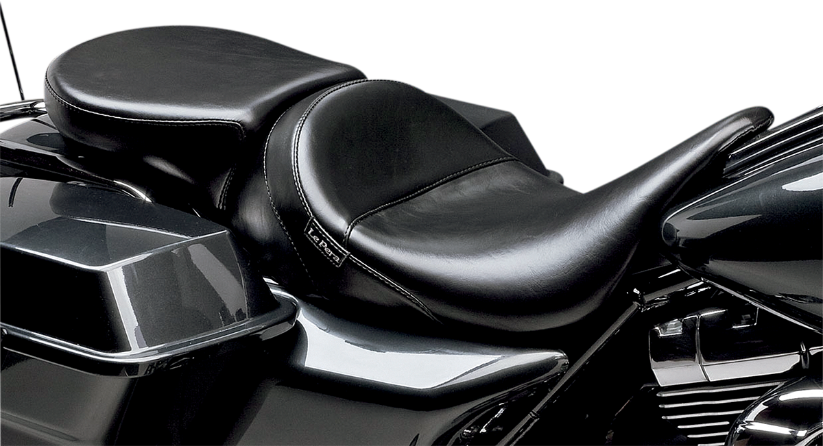 Aviator Pillion Pad - Wide - Smooth - Black - FL '08-'23