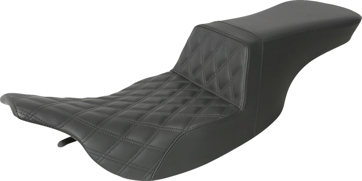 Tour Step-Up Seat - Front Lattice Stitch - Black - FL '97-'07