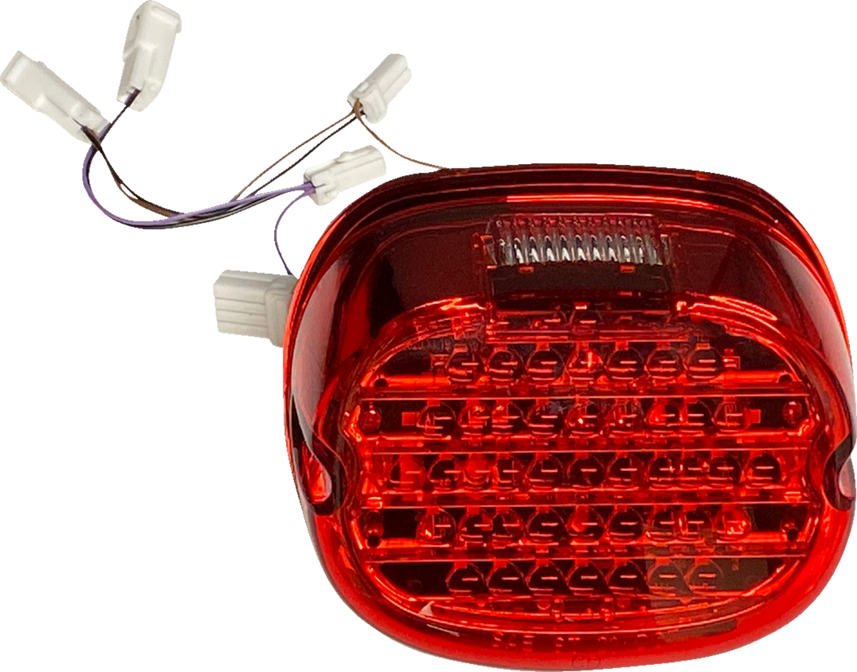 Taillight W/ Integrated Turn Signal - Top Window - Red Lens