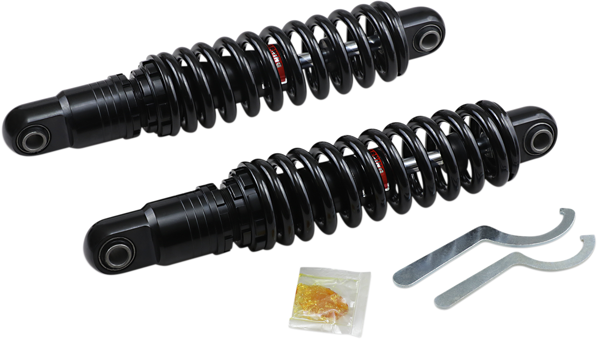 Premium Ride-Height Adjustable Shocks - 13" - Black - Heavy Duty - Black