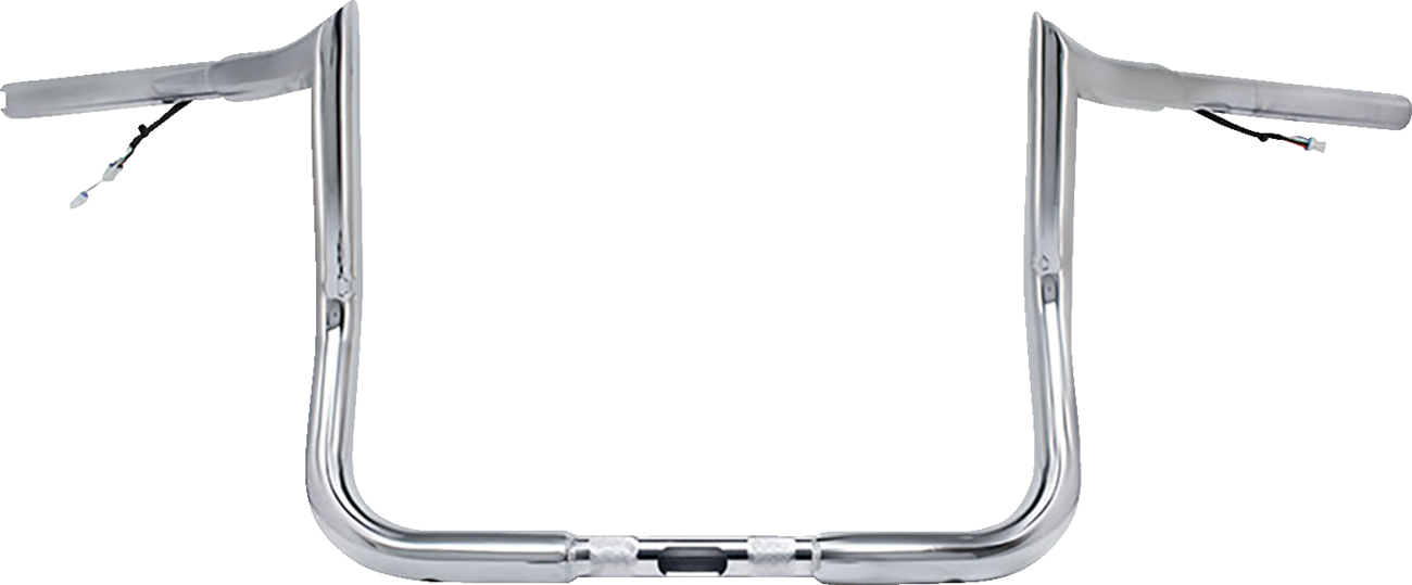 Pre-Wired Handlebar - Monkey Bar - 8" - Chrome