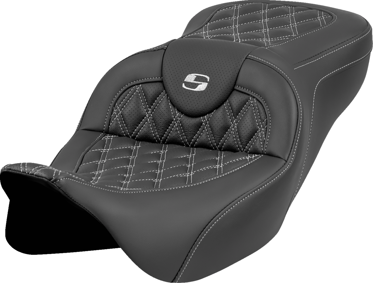 Roadsofa™ Seat - Lattice Stitch - Silver Stitch - W/O Backrest - FL '08-'23