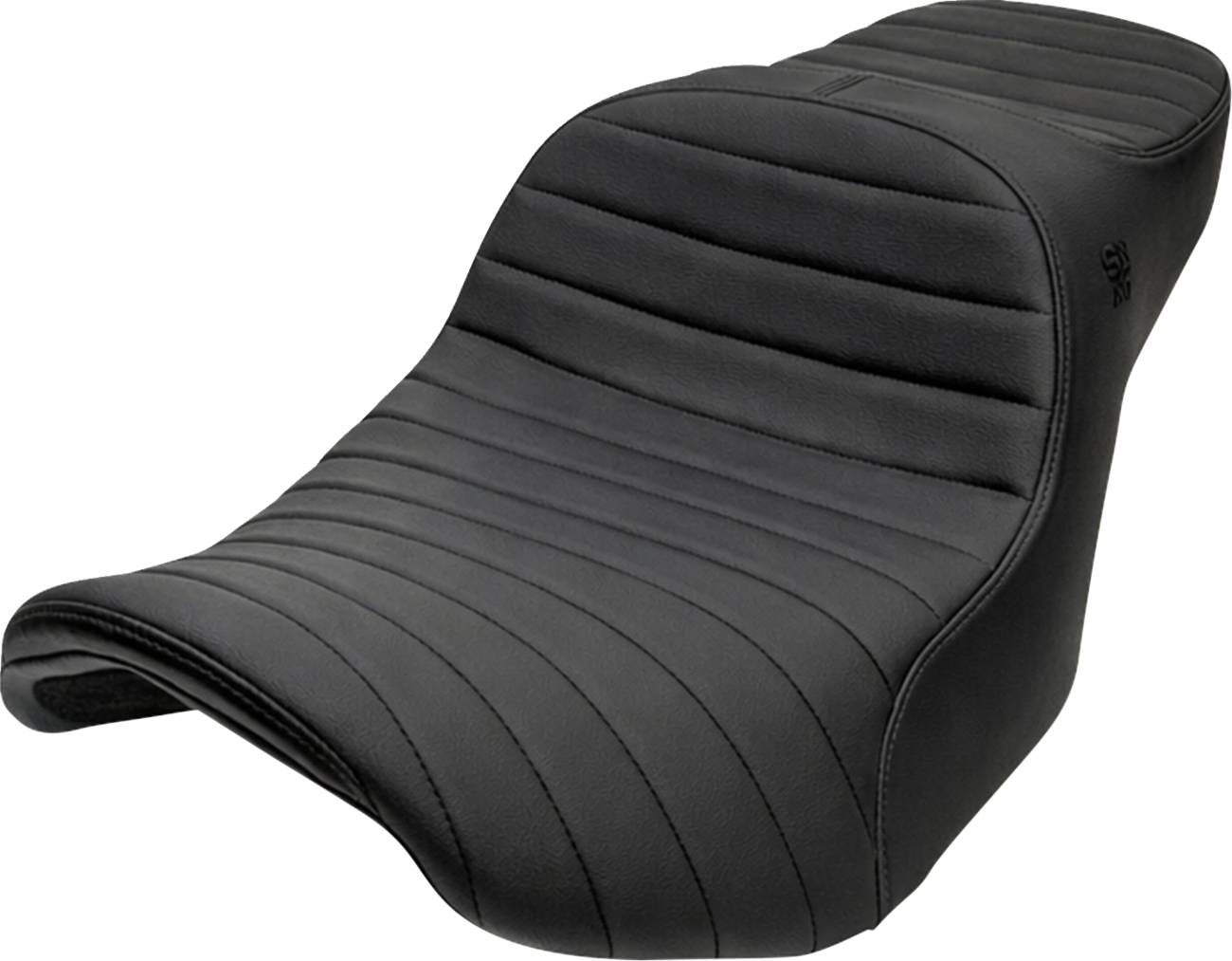 Chariot Seat - Black Classic Stitch - Black Logo - FLH/FLT '23.5-'26