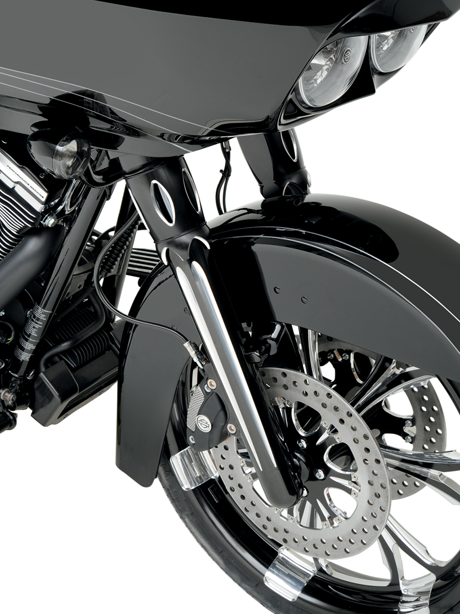 Fork Legs - Black Anodized - Deep Cut - Dual Disc - '08-'13 FLT