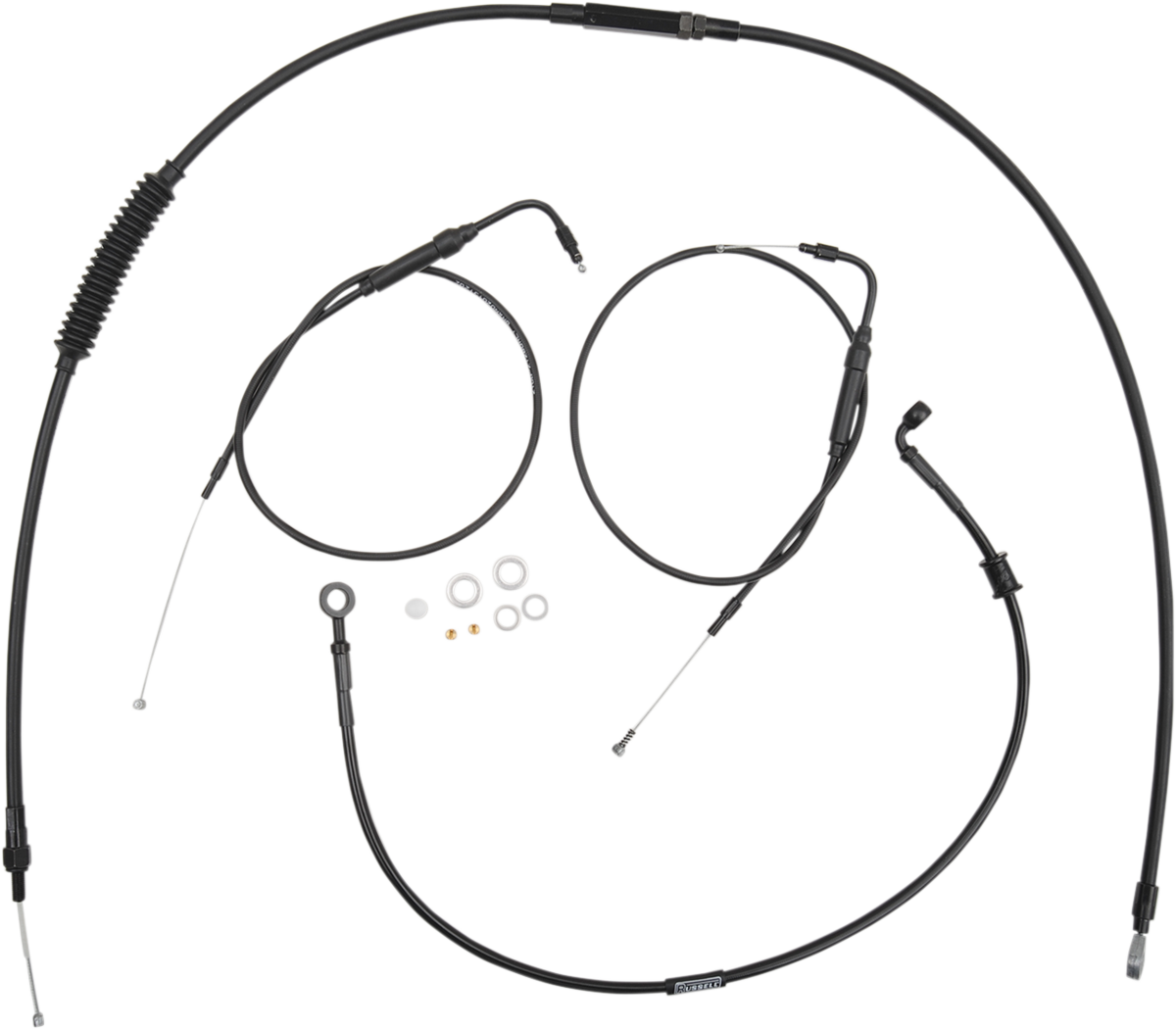 Handlebar Cable And Brake Line Kit For Clubman Handlebars - '97-'03 XL
