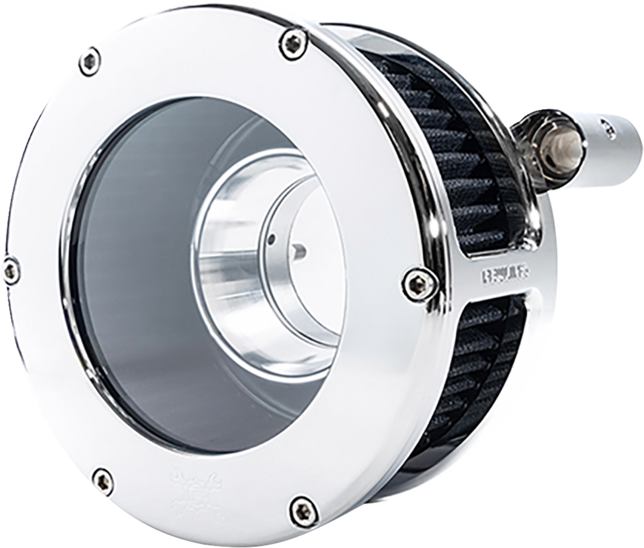 BA Air Cleaner Kit - Chrome/Clear With Black Filter - '08-'17 Dyna/Softail/Touring