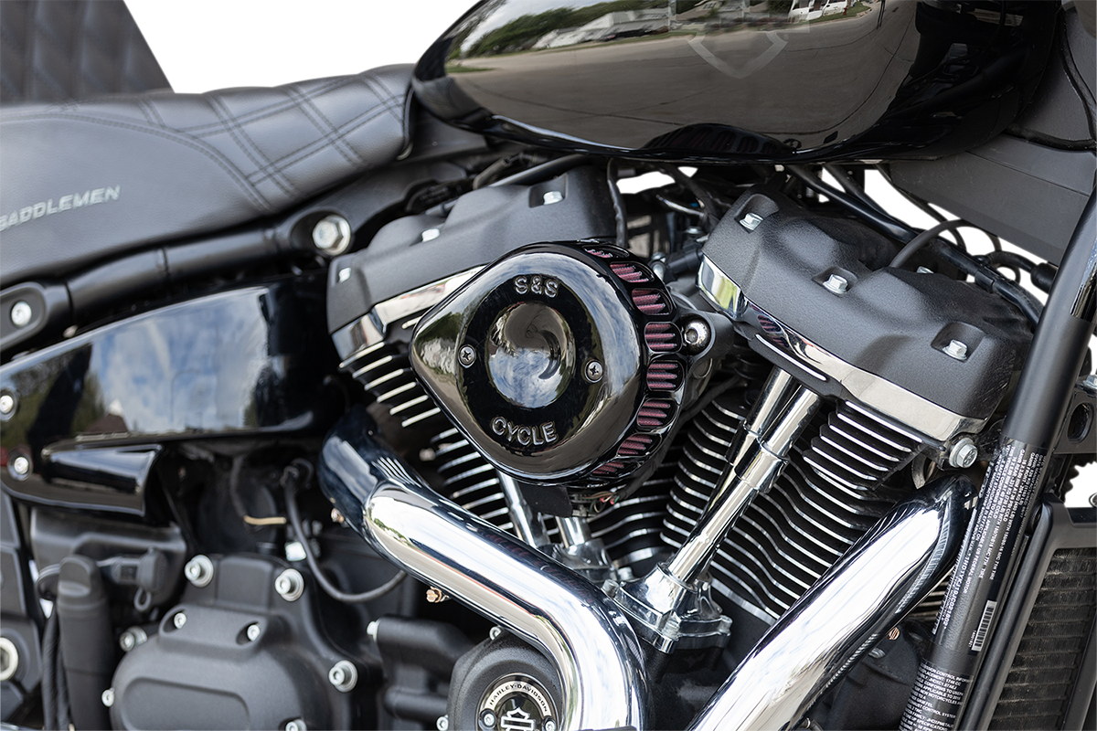 Mini Teardrop Stealth Air Cleaner Kit - Gloss Black