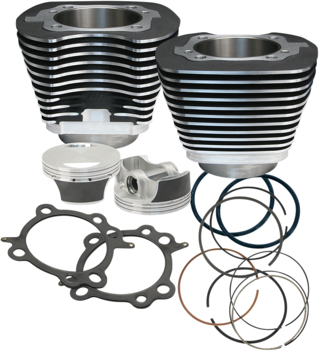 106" Big Bore Cylinder Kit - Wrinkle Black - Twin Cam
