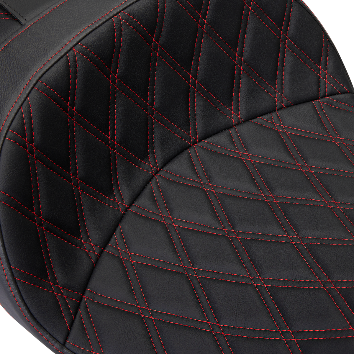 Freedom Seat - Vinyl - Double Diamond Red Stitch - FLH '09-'23