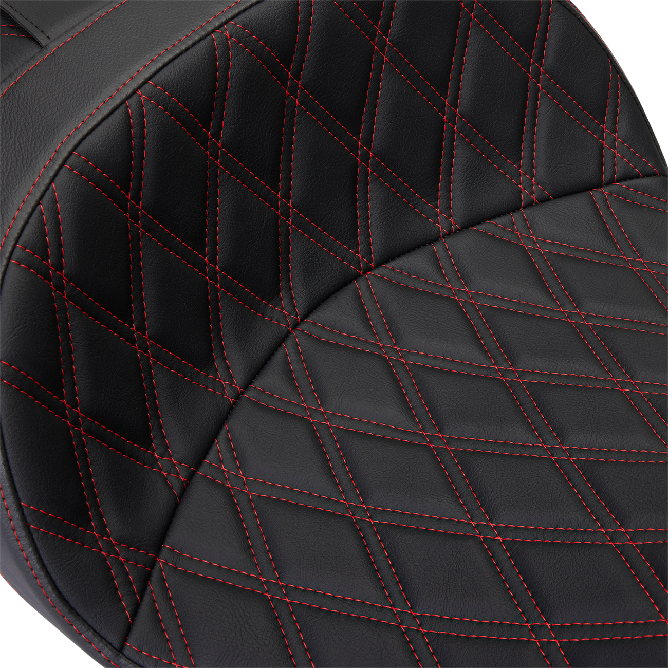 Freedom Seat - Vinyl - Double Diamond Red Stitch - FLH '09-'23