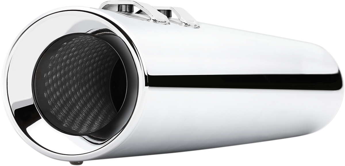 Powr-Flo Slip-On Mufflers - Chrome - '95-'16 FL