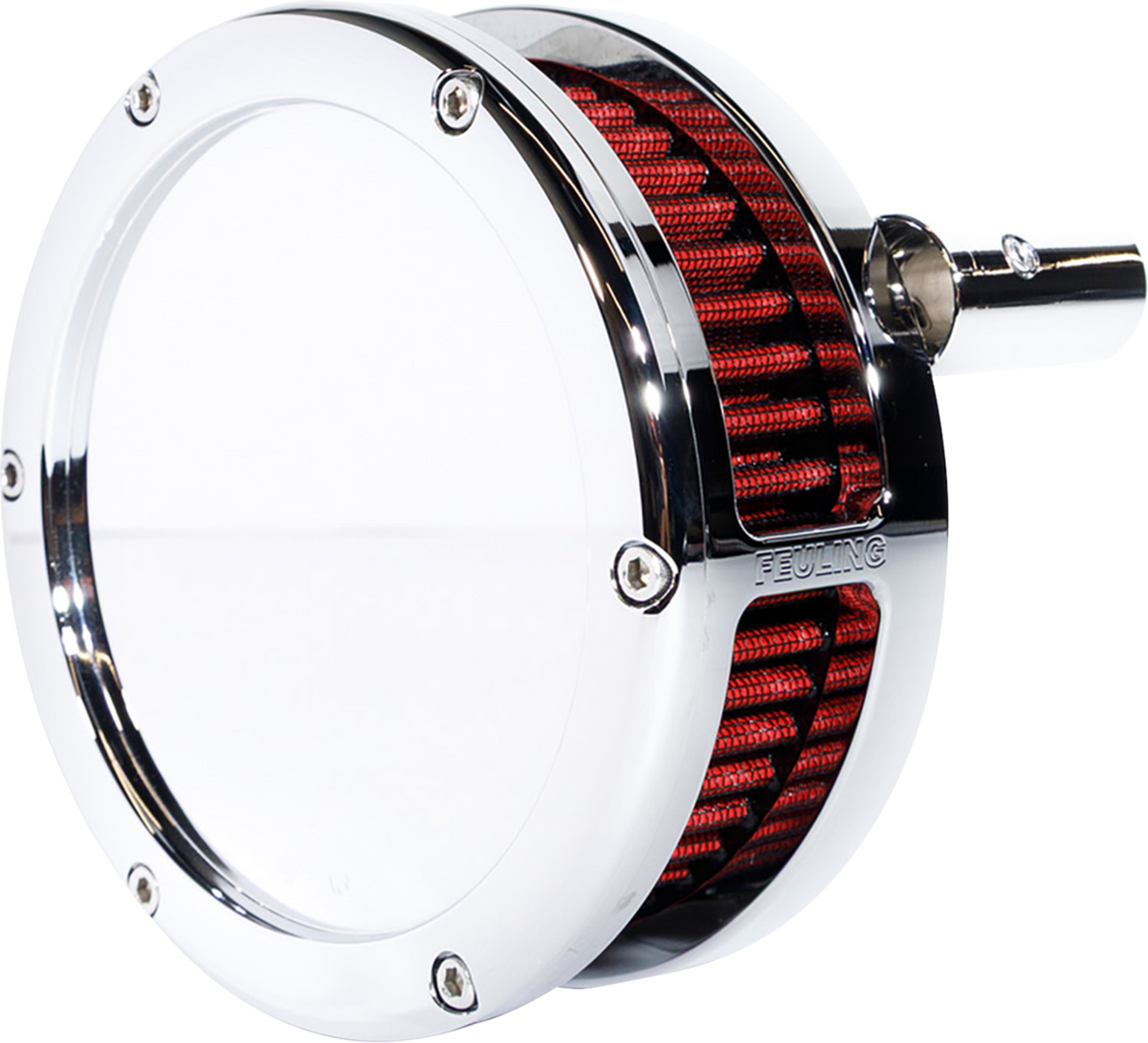 Slim BA Air Cleaner Kit - Chrome - Red Filter - '08-'17 Twin Cam