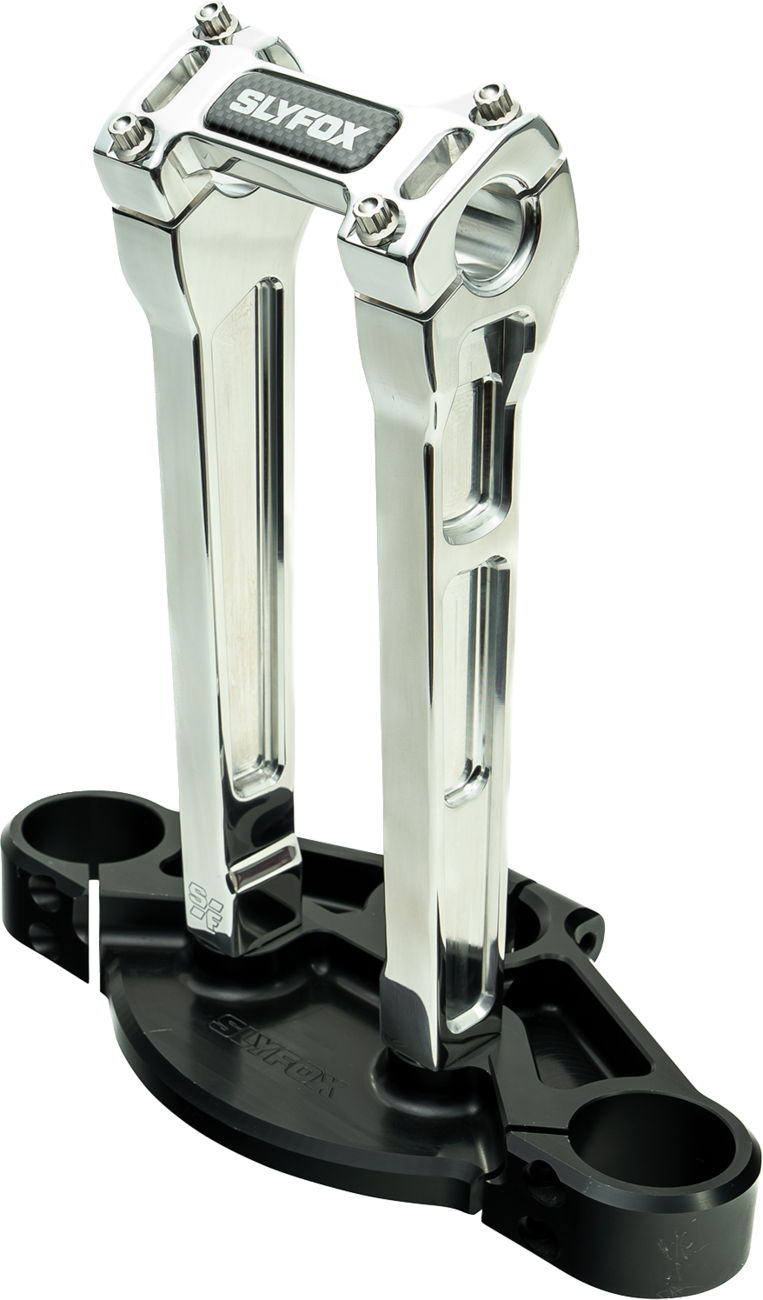 Handlebar Riser Kit - Straight - 1-1/8" Clamping - 10" Rise - Raw
