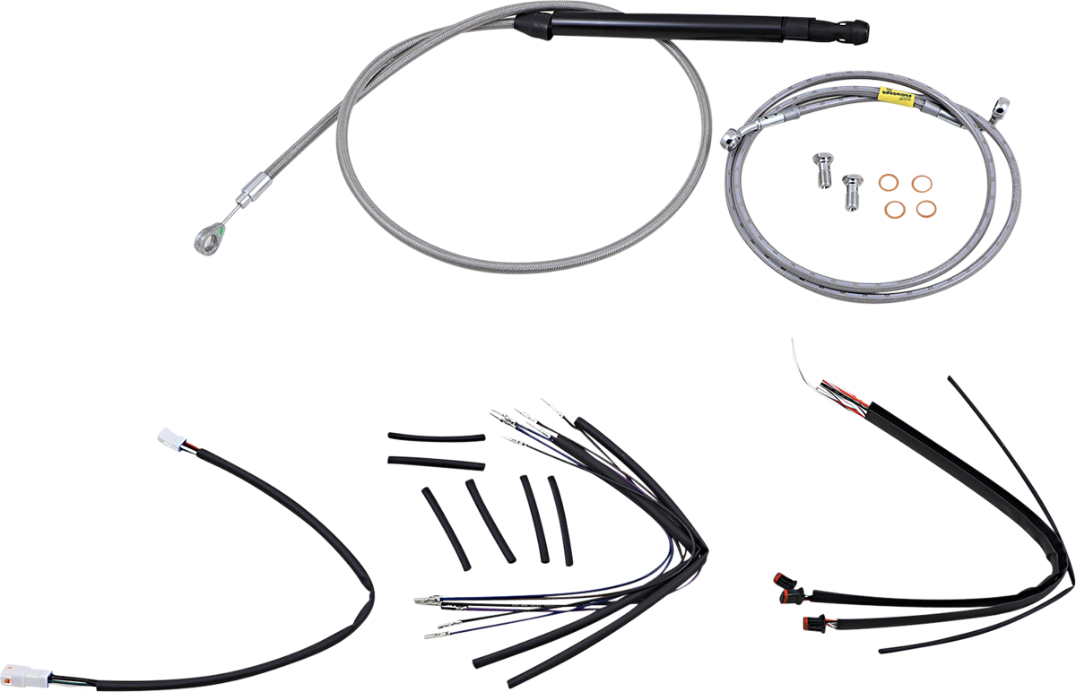 Handlebar Cable And Brake Line Kit For Burly Ape Handlebars