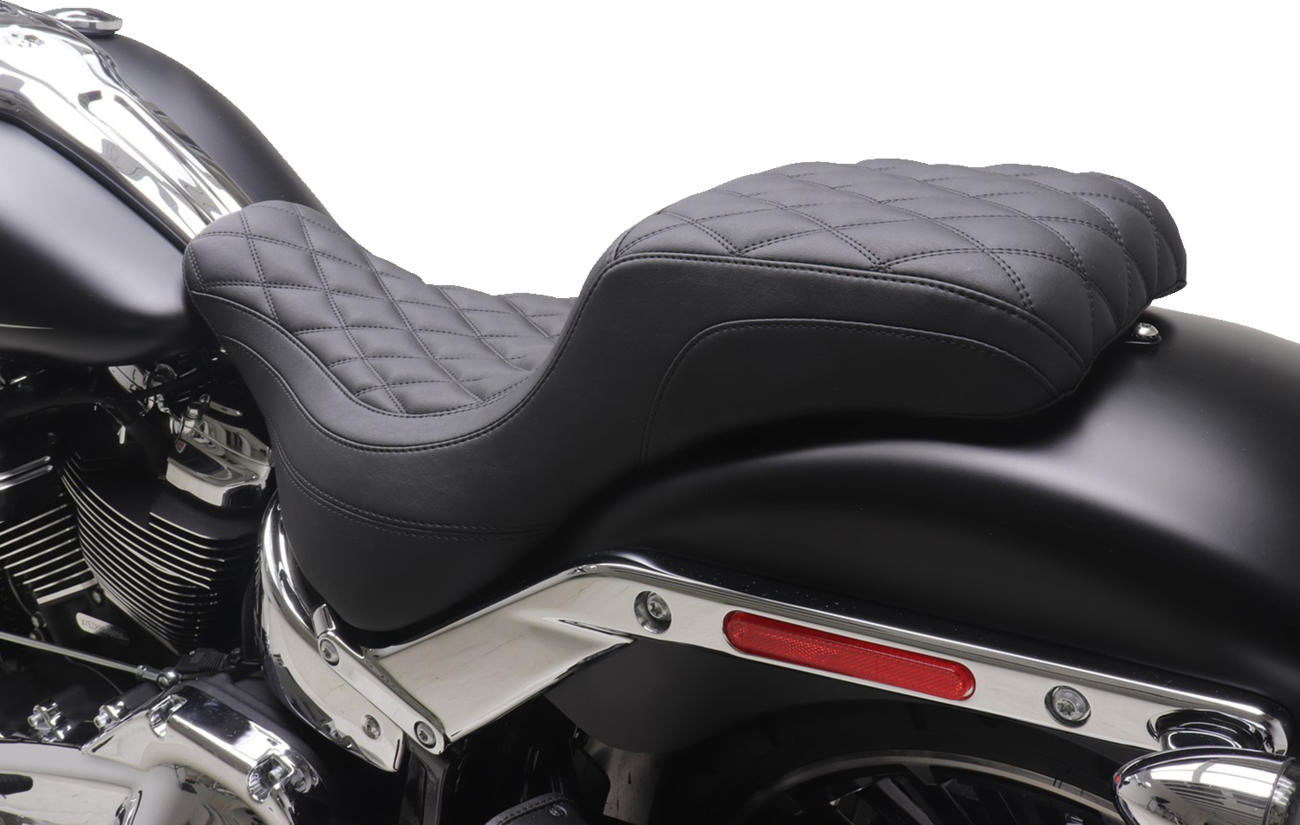 One-Piece/2-Up Squareback Seat - Double Diamond - Black Stitch - FXBR '23-'25