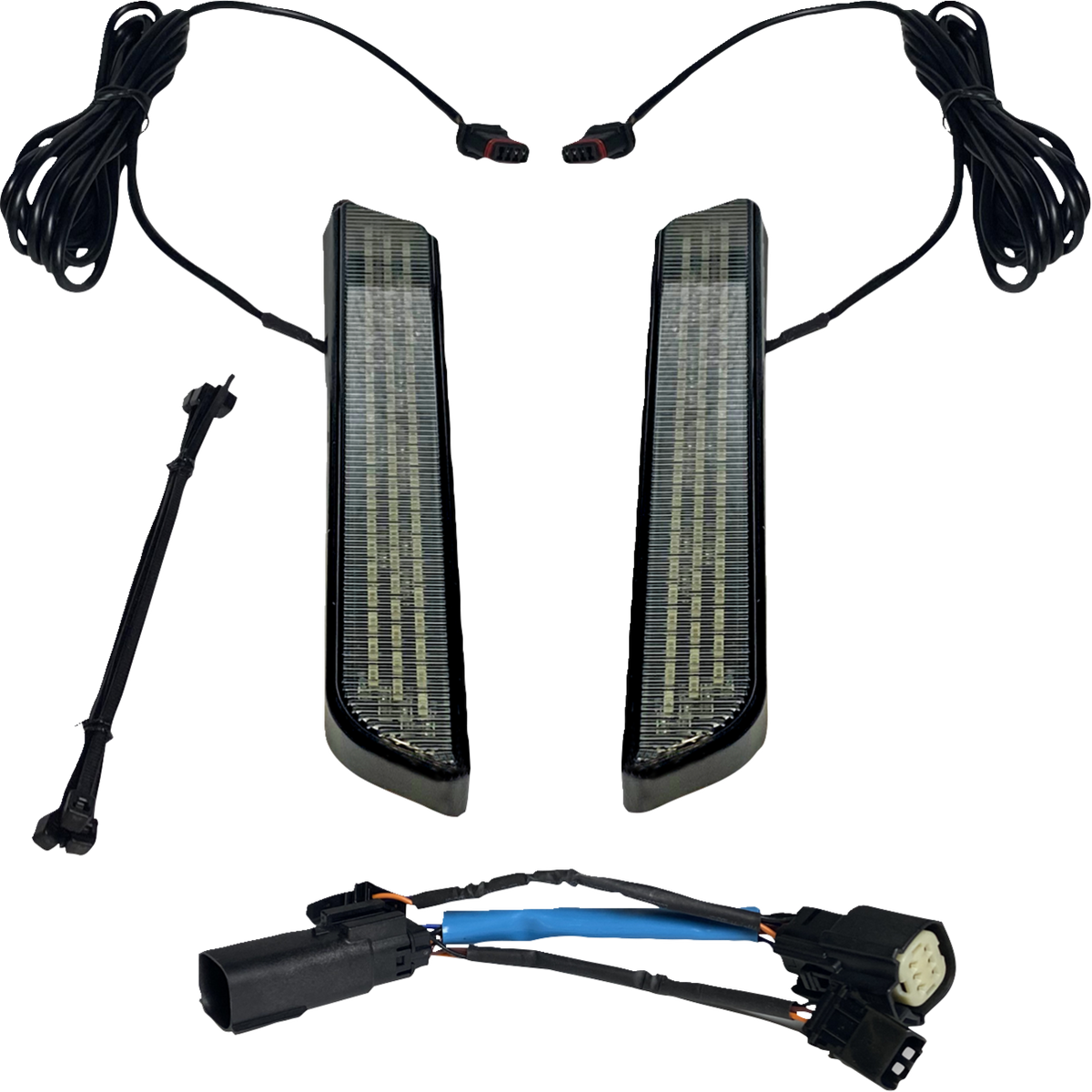 LED Fork Light - Smoke - Black