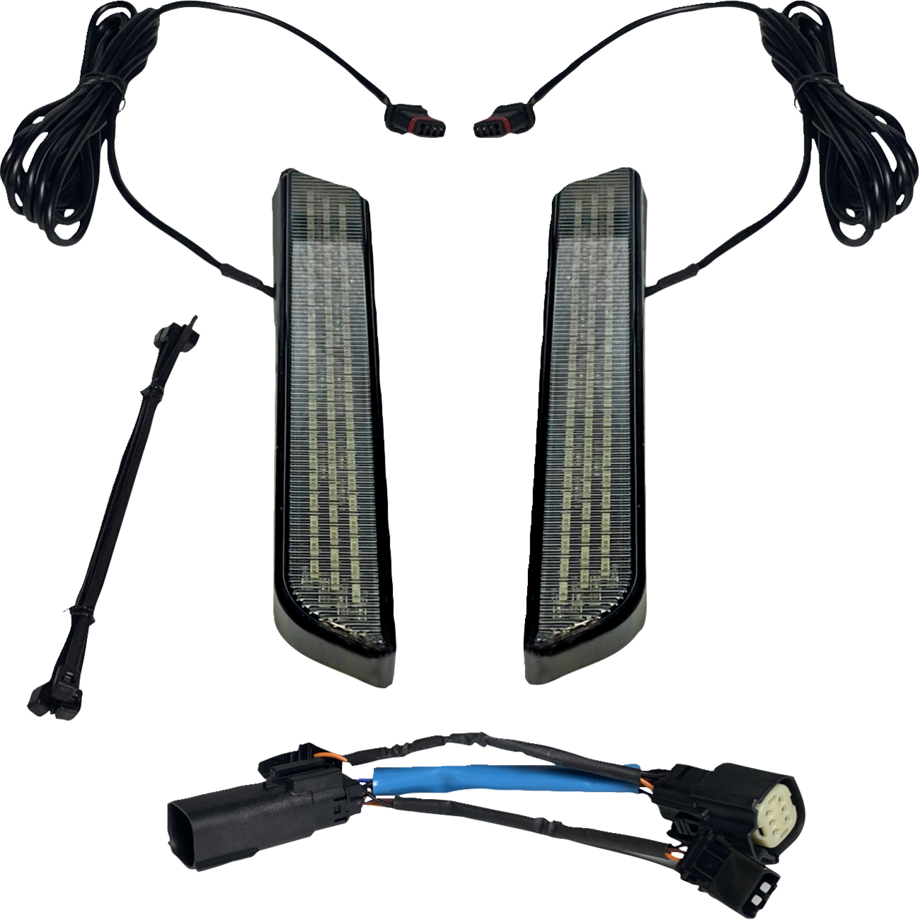LED Fork Light - Smoke - Black