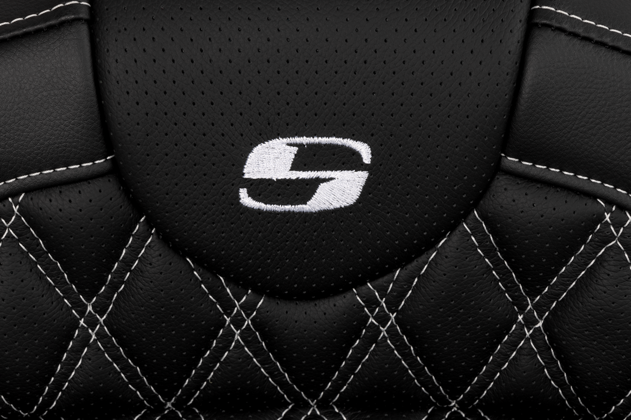 Roadsofa™ Seat - With Backrest - White Stitch - FL '08-'23