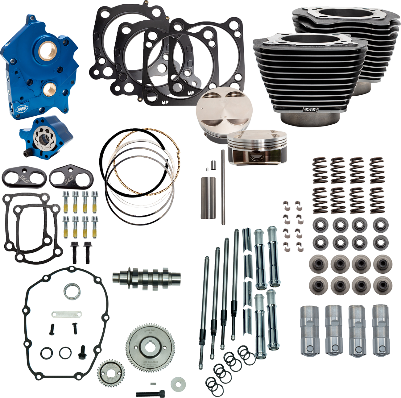 Power Pack - 4.500" Stroke - Water Cooled - Black Granite W/Highlights - M8