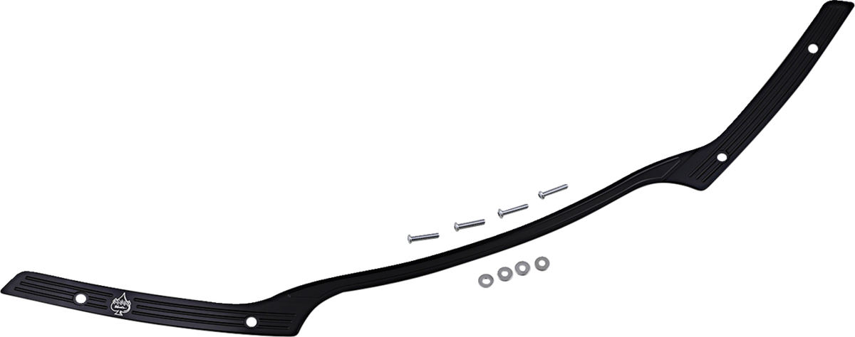 Flare® Windshield Trim - Logo - Black W/ Contrast Logo - '15-'25 FLTR
