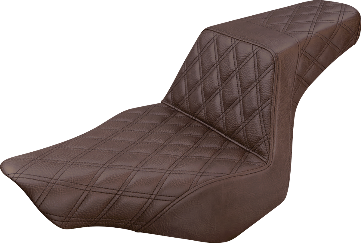 Step-Up Seat - Full Lattice Stitch - Brown - FXSB