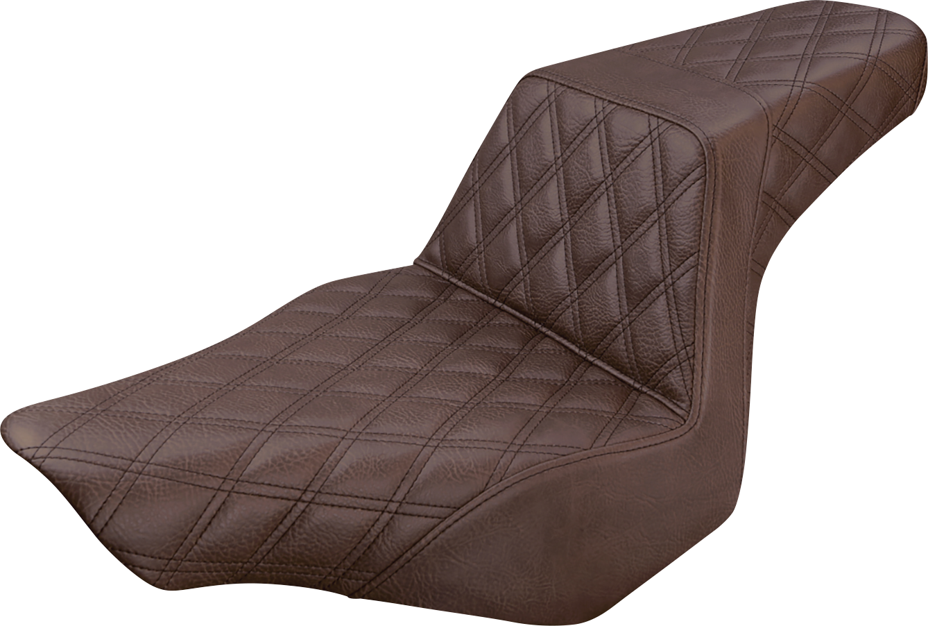 Step-Up Seat - Full Lattice Stitch - Brown - FXSB