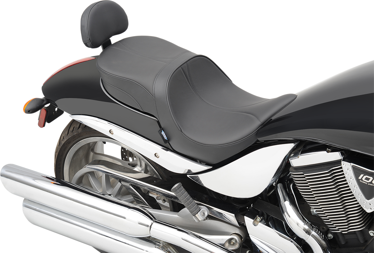 Low-Profile Touring Seat - Black - Passenger Backrest - Victory Hammer '05-'17