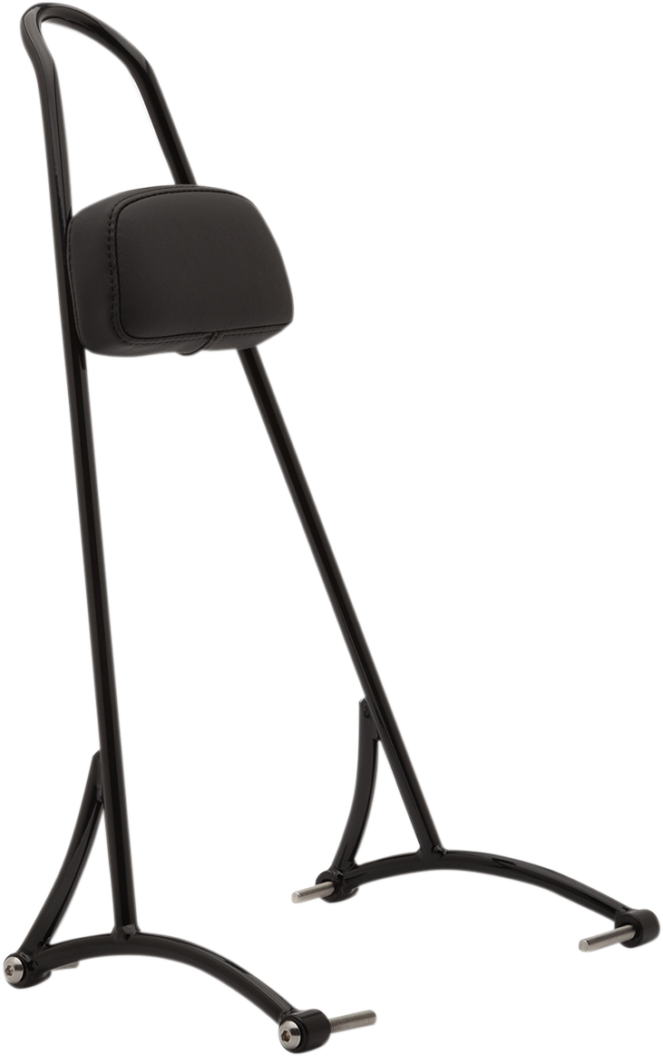 20" Tall Sissy Bar - Black - HD Dyna