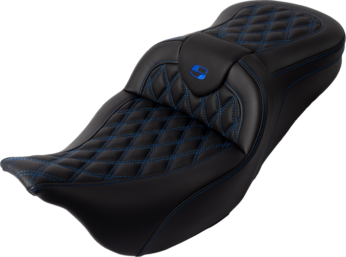 Roadsofa™ Seat - With Backrest - Blue Stitch - FL '08-'23