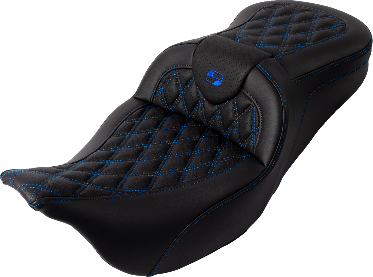 Roadsofa™ Seat - With Backrest - Blue Stitch - FL '08-'23