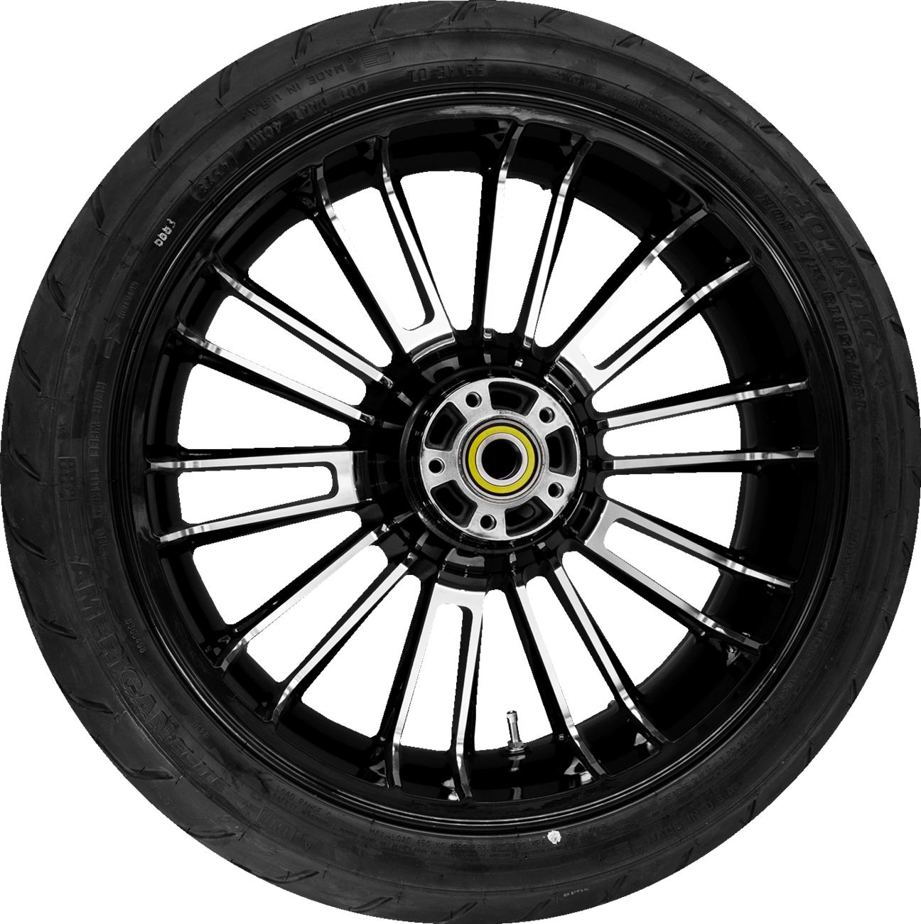 Atlantic Rear Wheel - Black Cut (18") | Dunlop AE2 Tire (180/55b18)