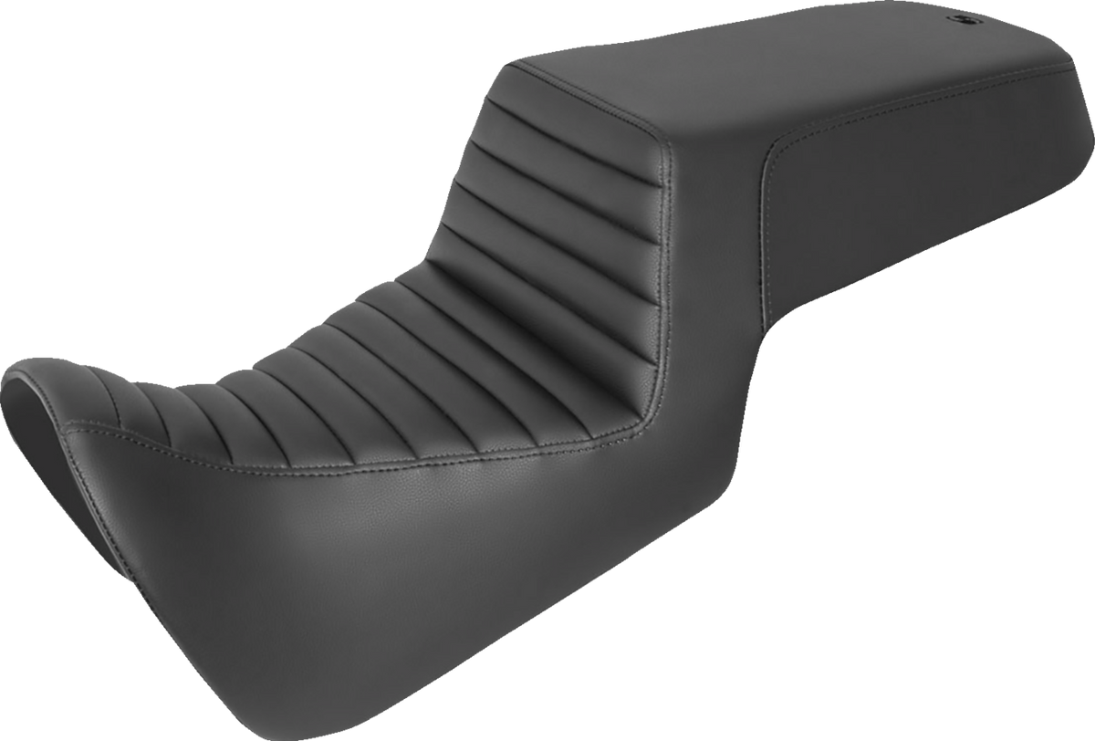 Step-Up Seat - Front Tuck-N-Roll/Rear Smooth - Black