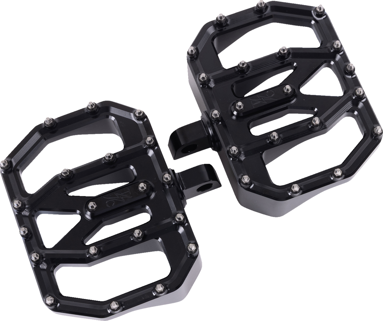 Mini Aggressor Floorboards - Black - Rear