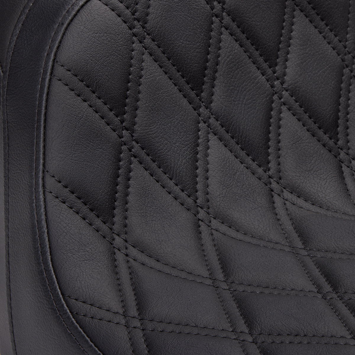 Predator 2-Up Seat - Vinyl - Double Diamond - W/O Backrest - FLH/FLTR '08-'23