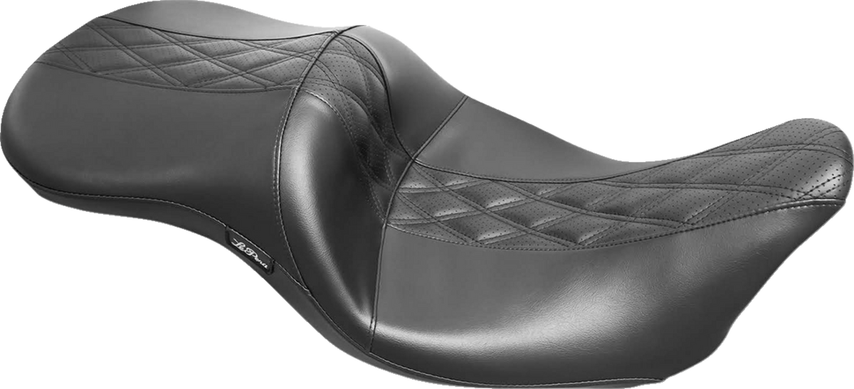 Maverick Seat - Without Backrest - HR Black Inlay Double Diamond - Black - FL '08-'23
