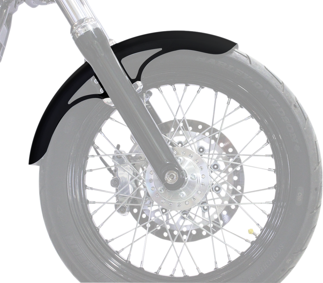 P-Tom Front Fender - Black - 19" - HD Softail
