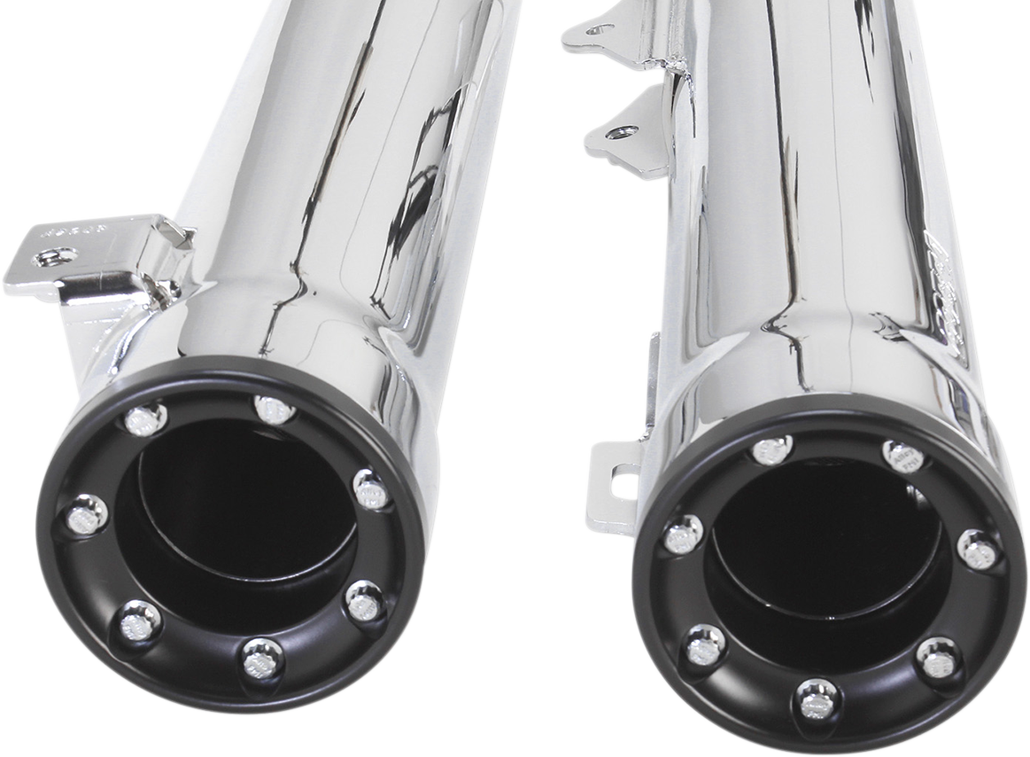 Slip-On Mufflers With Race-Pro Tips - 3" - Chrome - FXDWG '10-'17