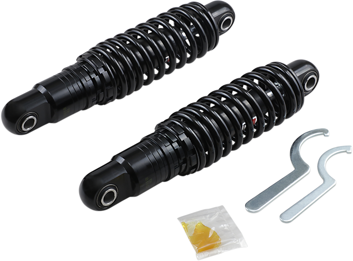 Premium Ride-Height Adjustable Shocks - 11" - Heavy Duty - Black