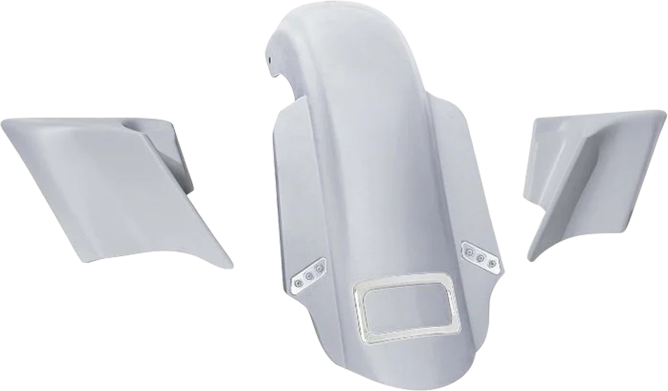 Rear Fender Kit - With Side Covers - Chrome Plate Frame - Thunder Bolts