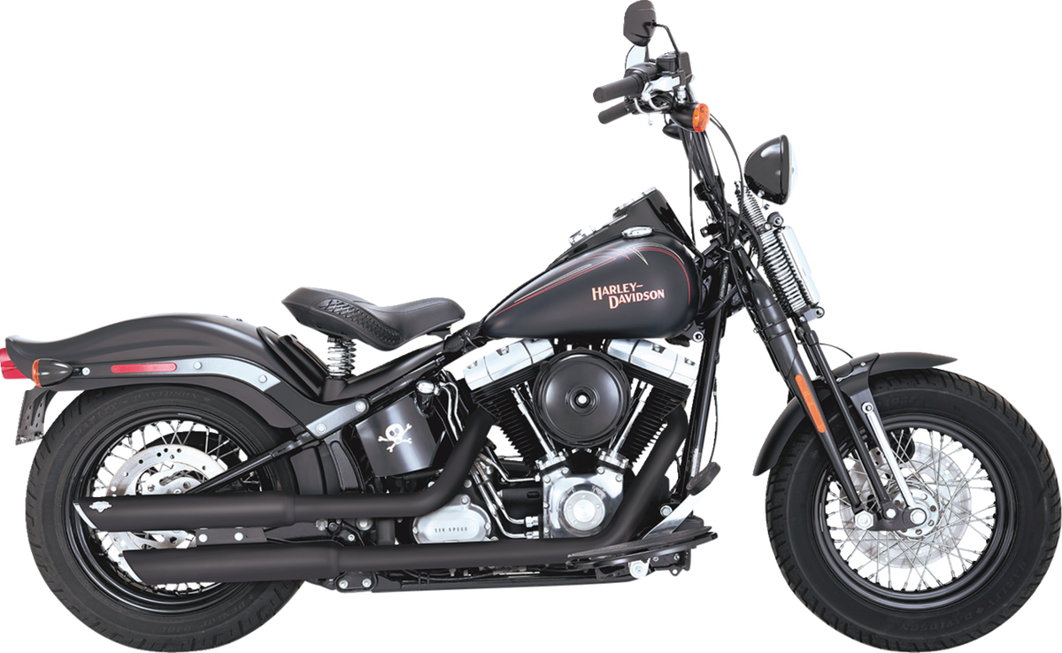 3" Twin Slash Slip-On Mufflers - Black