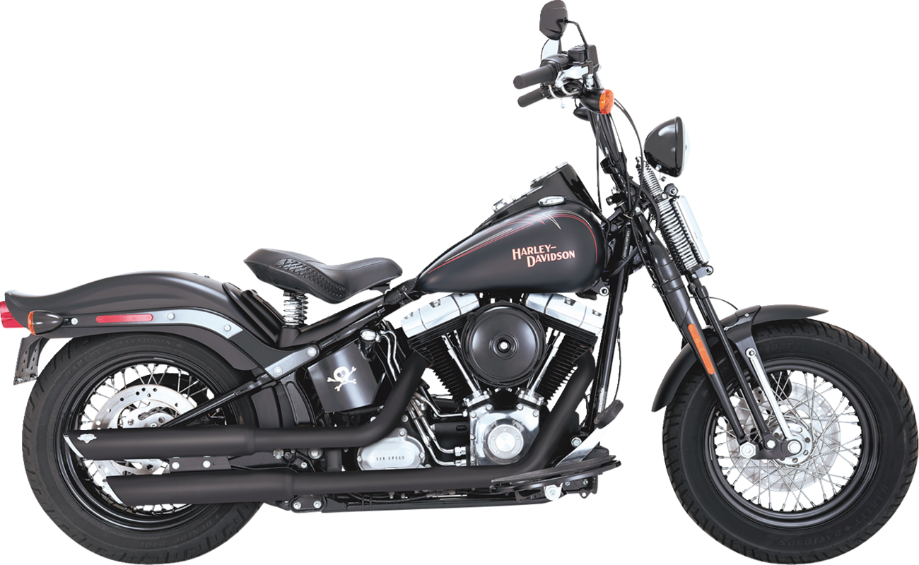 3" Twin Slash Slip-On Mufflers - Black