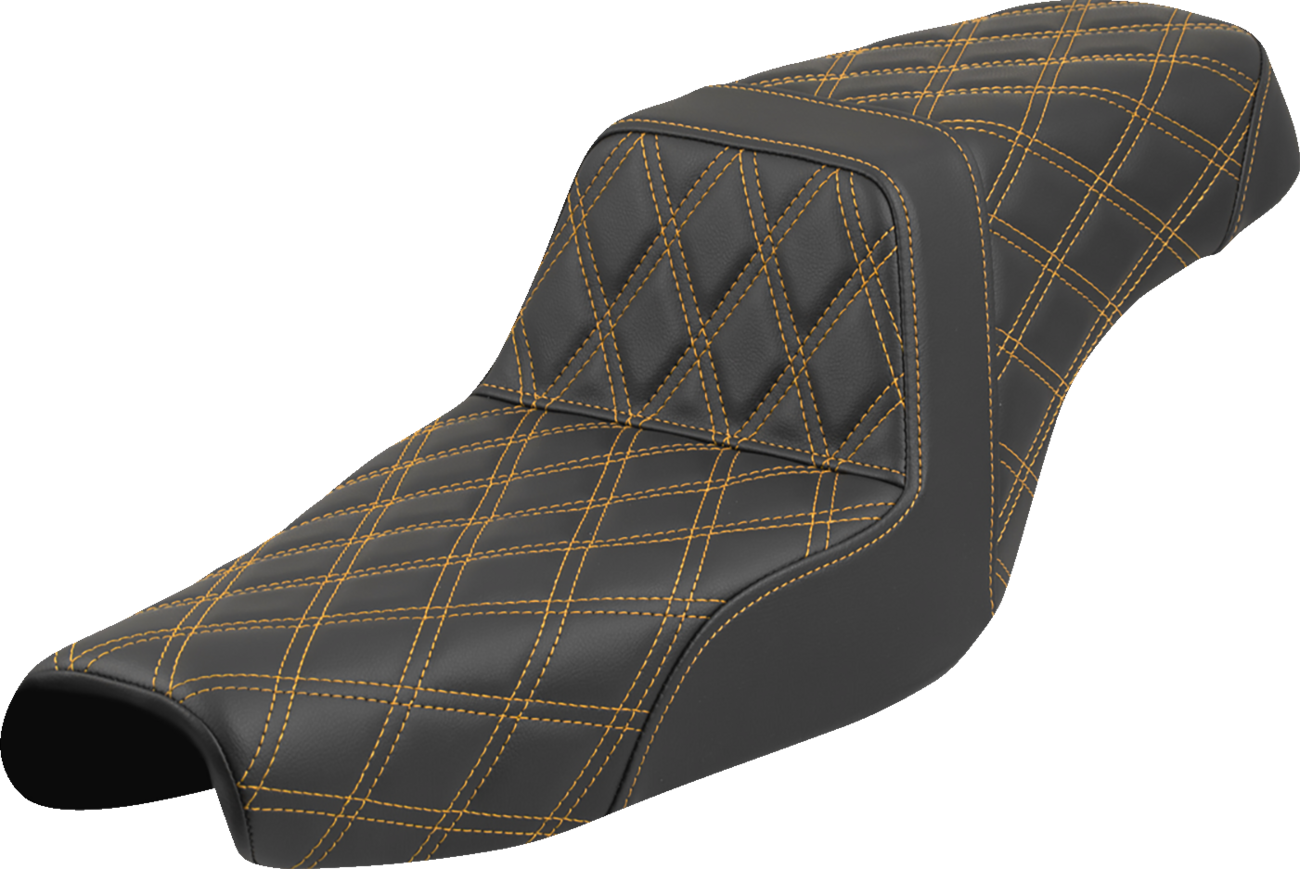 Step-Up Seat - Lattice Stitch - Gold Stitch - XL '04-'22