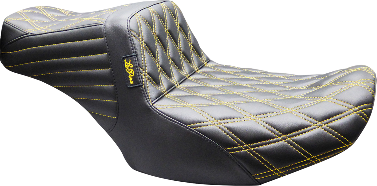 Tailwhip Seat - Double Diamond - Gold Stitch - FLH/FLT '23-'26