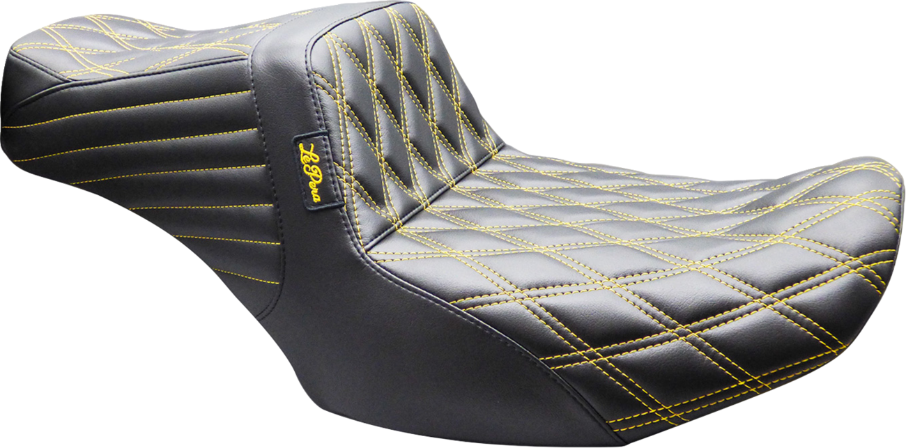 Tailwhip Seat - Double Diamond - Gold Stitch - FLH/FLT '23-'26